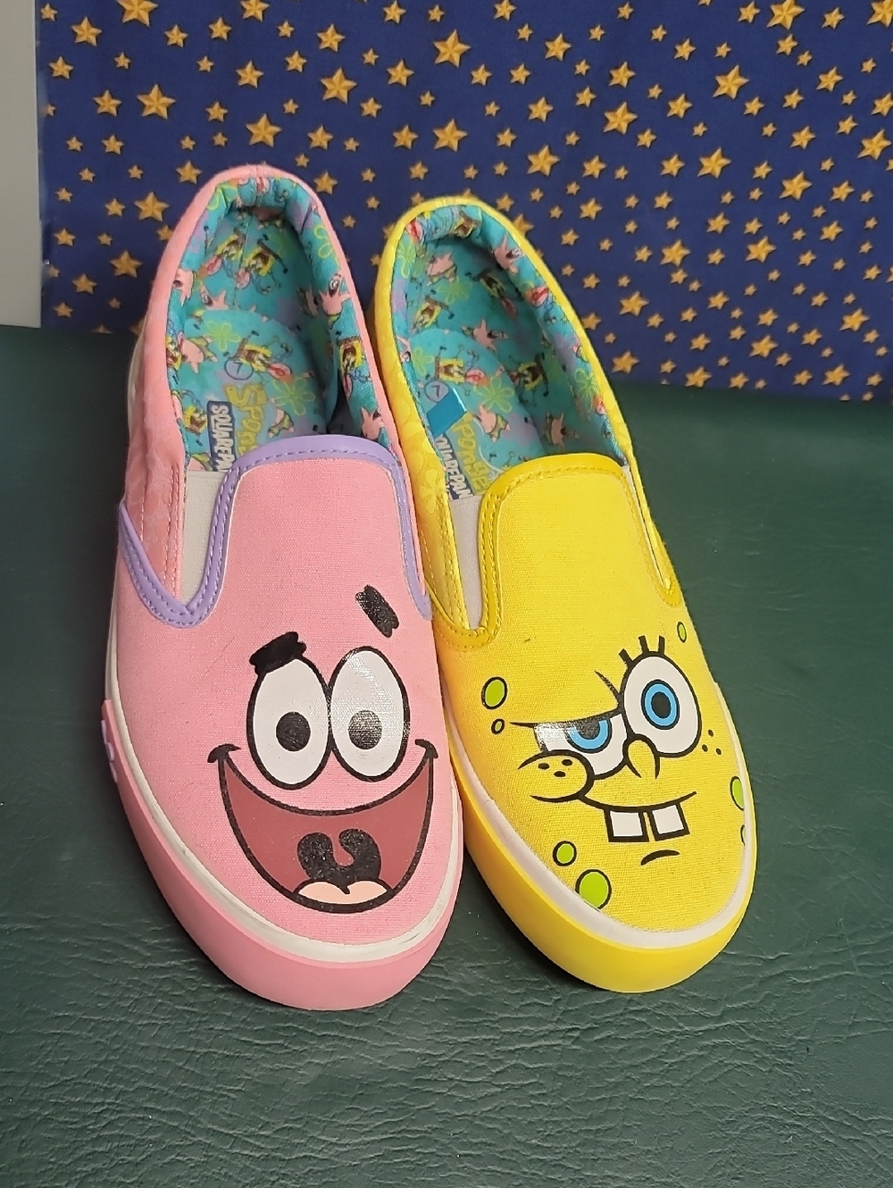 SpongeBob & Patrick Slip-On Canvas Shoes - Pink & Yellow